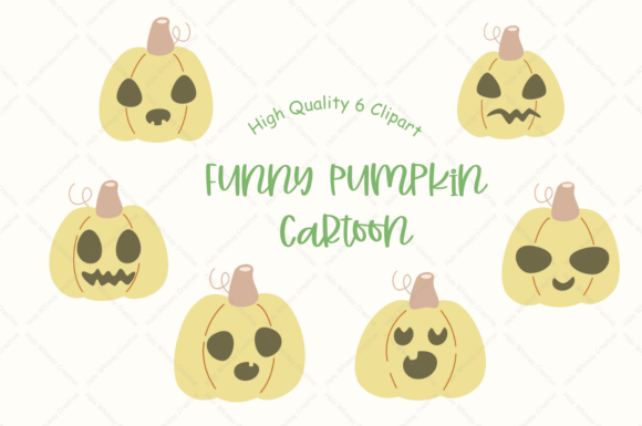 Bringing Joy to Your Designs with a Funny Pumpkin Cartoon Collection