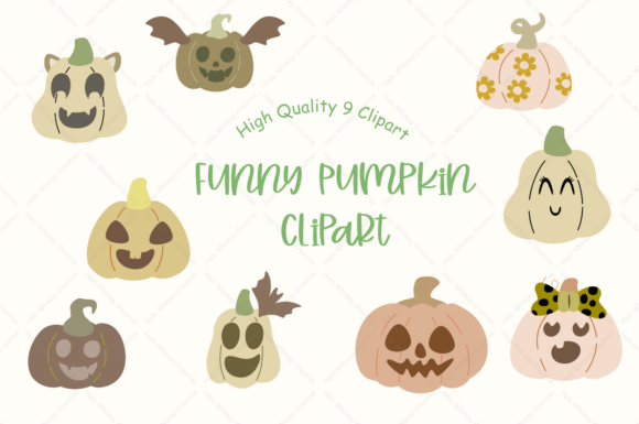 Bringing Joy to Your Designs with Hand-Drawn Funny Pumpkin Clipart