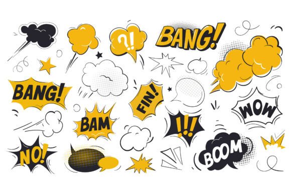 Comic Speech Bubbles: Creative Tools for Dynamic Visual Communication