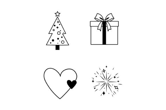 Exploring the Festive Celebration Icon Set – Line Art and Minimal Line Art
