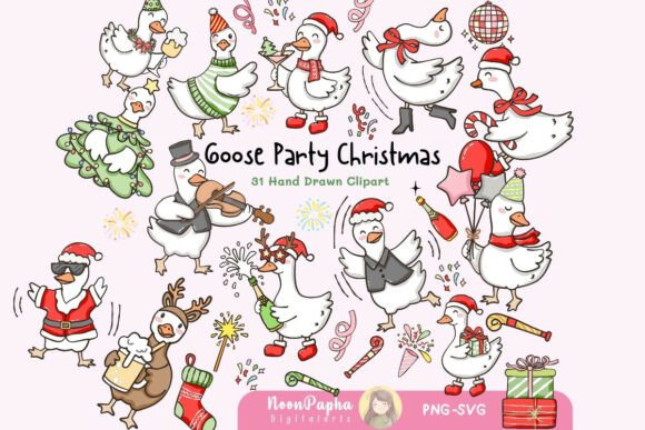 Goose Party Christmas Clipart PNG SVG: A Practical Guide for Creators