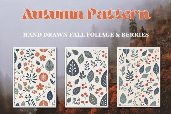 Modern Autumn Botanical Seamless Pattern: A Creative Resource Guide