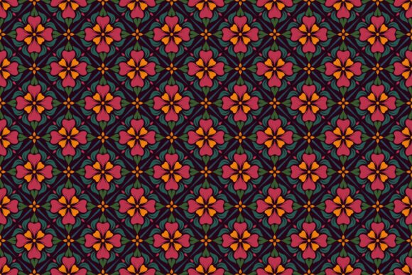 Pink Flowers Seamless Pattern for Creative Design Projects