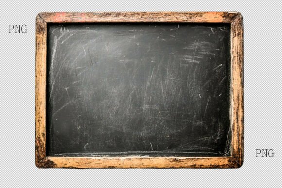 School Empty Blackboard PNG for Creative Projects